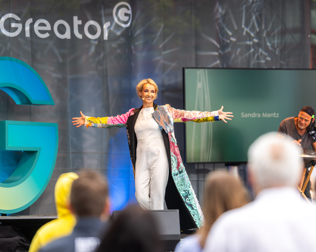 Sandra Mantz auf der Bühne